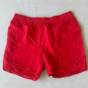 Ralph Lauren Bold Red Swim Trunks Men’s XL